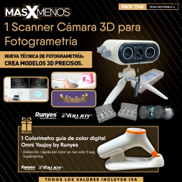 [PACK1760] 1 Scanner Cámara 3D para Fotogrametría Youjoy by Runyes + Regalo