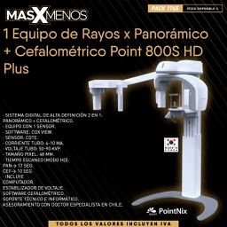 [PACK1765] 1 Equipo de Rayos x Panorámico + Cefalométrico Point 800S HD Plus Pointnix