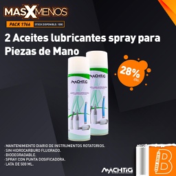 [PACK1766] 2 Aceites lubricantes spray para Piezas de Mano Machtig