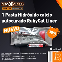 [PACK1779] 1 Pasta Hidróxido calcio autocurado RubyCal Liner Incidental