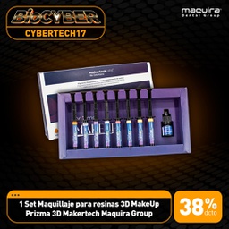 [CYBERTECH17] 1 Set Maquillaje para resinas 3D MakeUp Prizma 3D Makertech Maquira Group