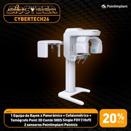 [CYBERTECH26] 1 Equipo de Rayos x Panorámico + Cefalométrico + Tomógrafo Point 3D Combi 500S  Single FOV (10x9) 2 sensores PointImplant Pointnix