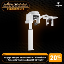 [CYBERTECH28] 1 Equipo de Rayos x Panorámico + Cefalométrico + Tomógrafo Trophypan Excel 3D SC Trophy