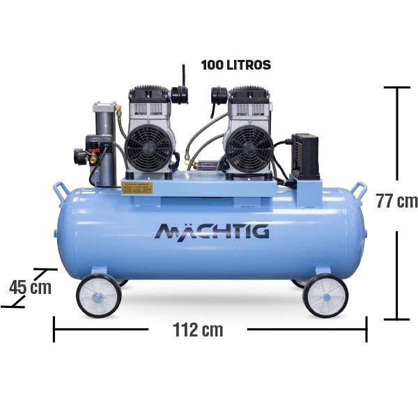 [AIR3470] Compresor con secador CAD/CAM 2x2 HP JYK100T Machtig