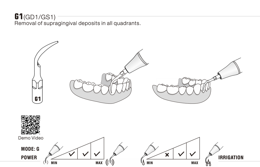 Puntas para Ultrasonido &quot;G&quot; Sirona Woodpecker