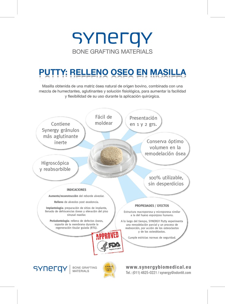 Hueso Esponjoso Masilla Synergy