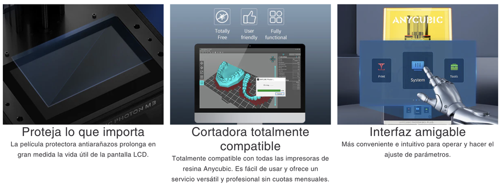 Impresora digital 3D Photon M3 (UV LCD) Anycubic