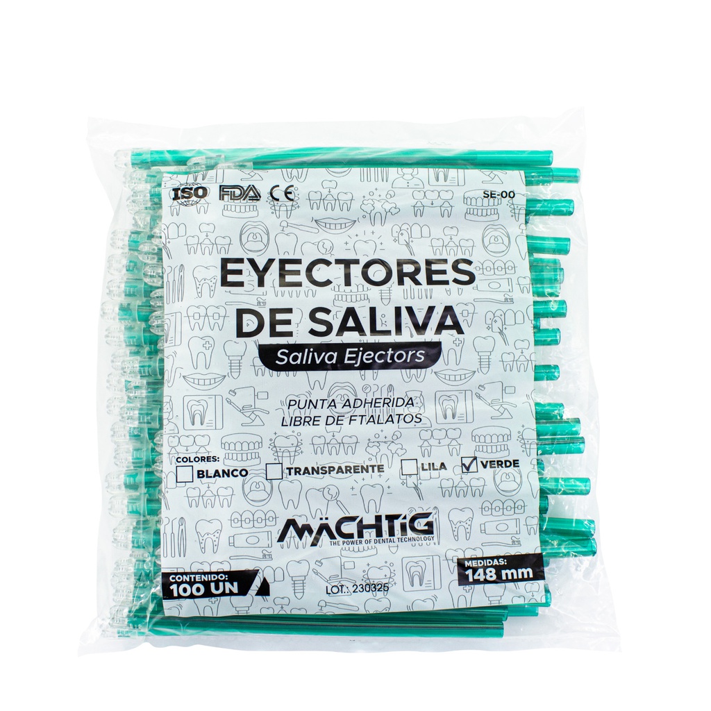 Eyectores de Saliva Color´s Machtig