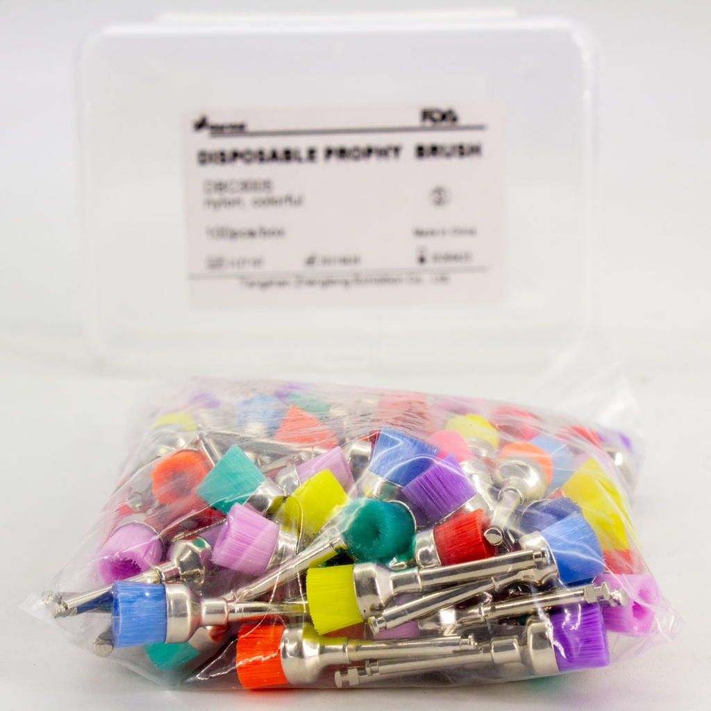 Escobillas para Profilaxia Colors Neón Copa Nylon ZT Dental