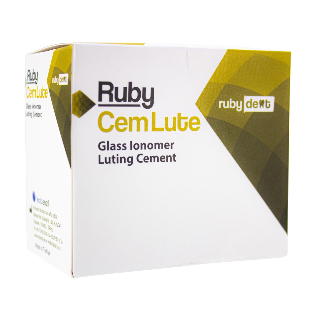 Ionómero de vidrio cementación RubyCem Luting Incidental