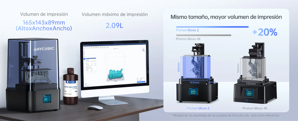 Impresora digital 3D Photon Mono 2 (UV LCD) Anycubic