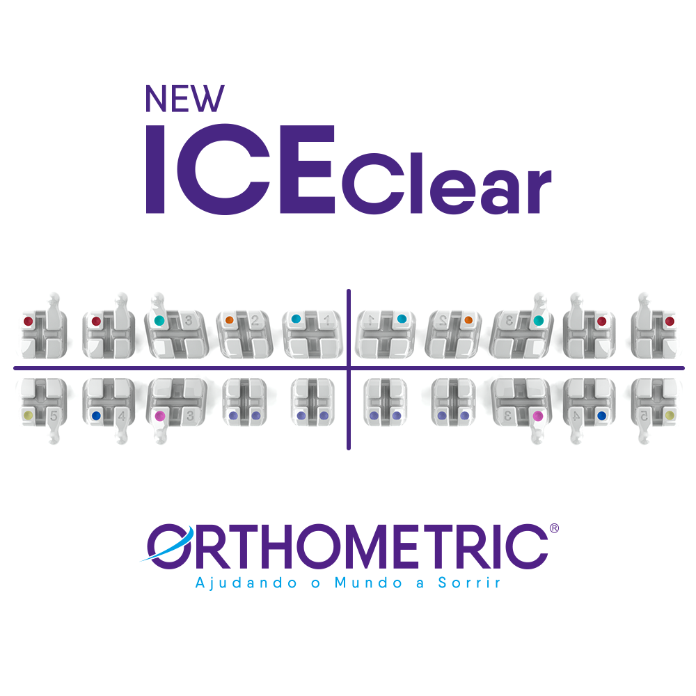 1 Caso Brackets Cerámicos Ice Clear Orthometric