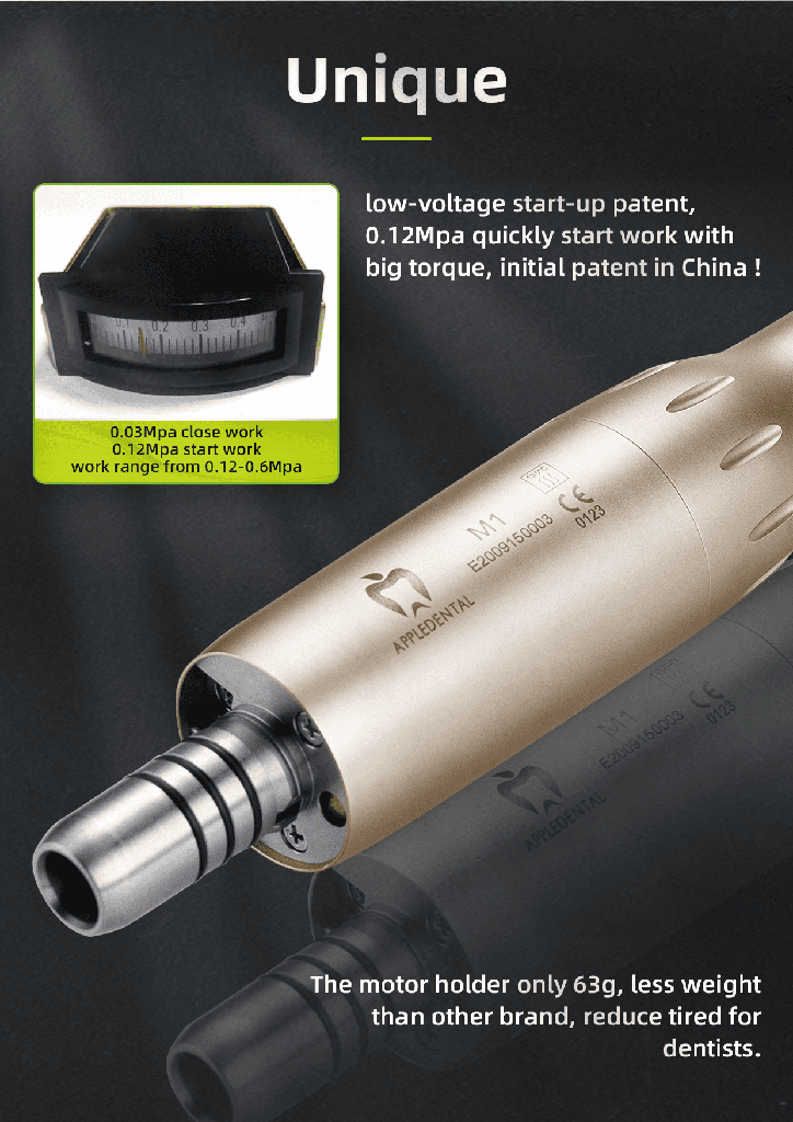 Micromotor eléctrico clínico led Sobremesa E1 Appledental