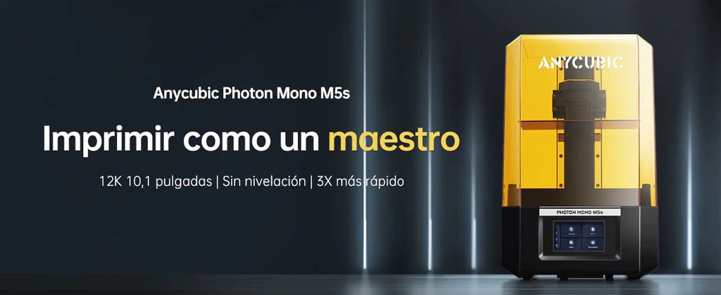 Impresora digital 3D Photon Mono M5s (UV LCD) Anycubic