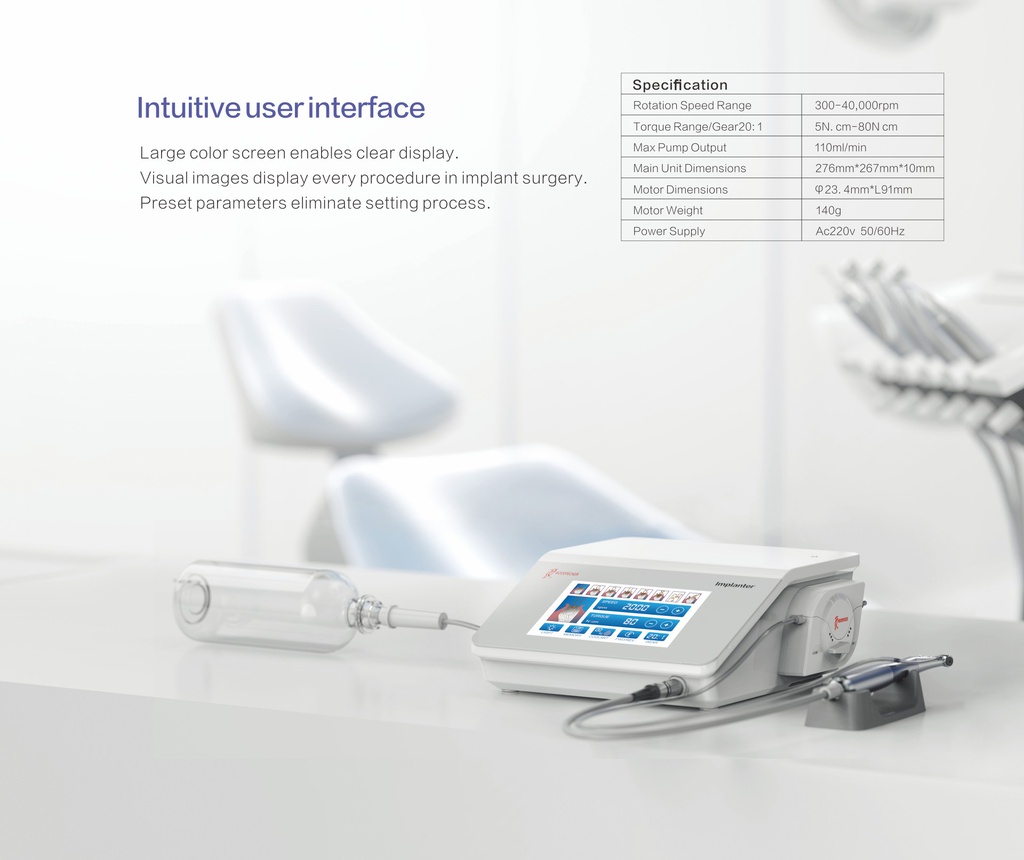 Motor Implantes Implanter LED Woodpecker