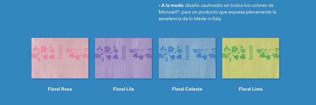 Pecheras Servilletas Towel Up Floral Monoart Euronda