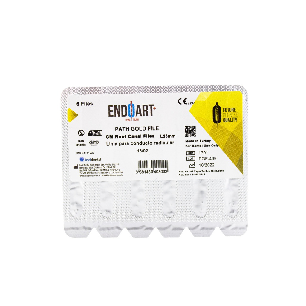 Limas NiTi Path Gold File Endoart Incidental