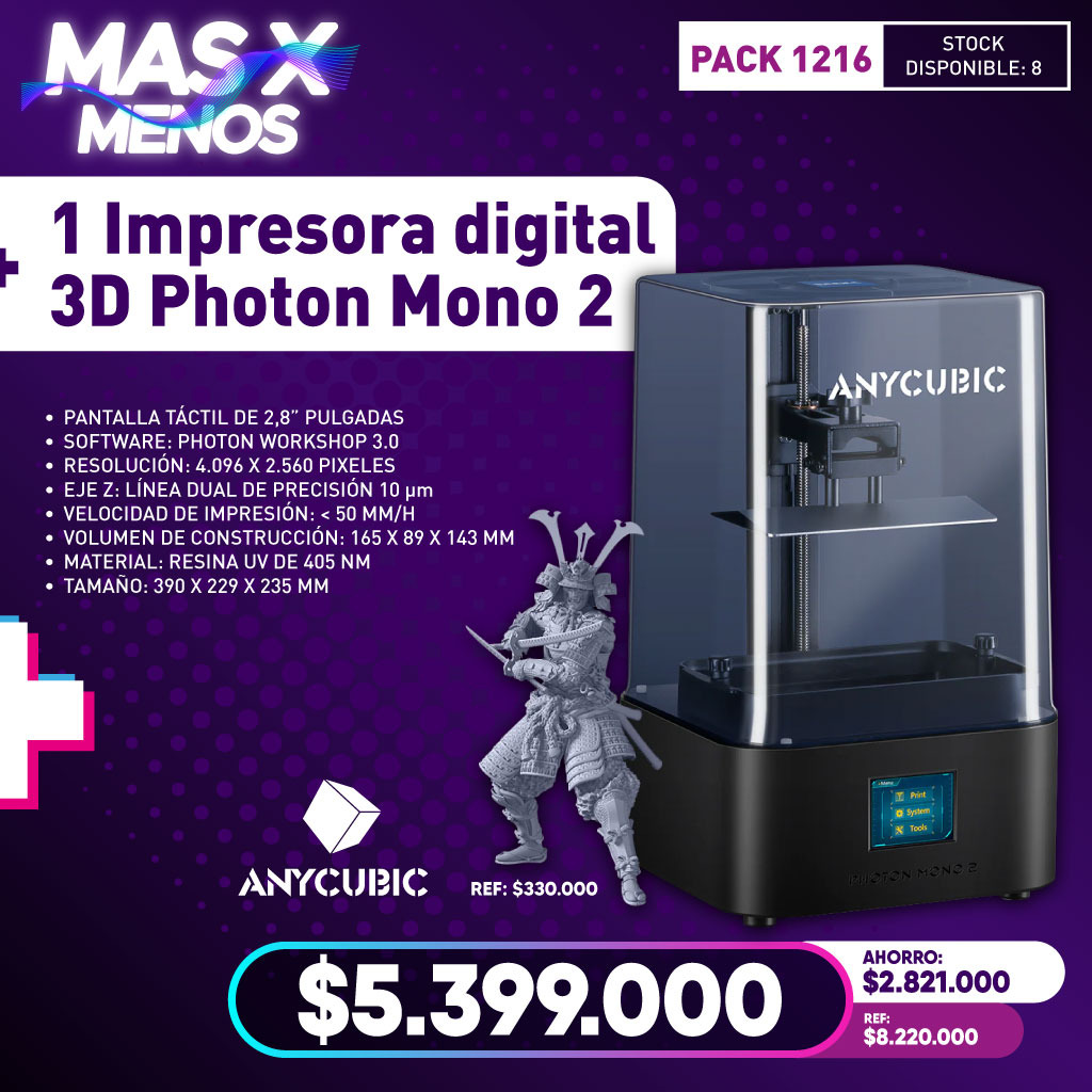 1 Scanner Laboratorio T310 Medit + 1 Impresora 3D Photon Mono 2 Anycubic