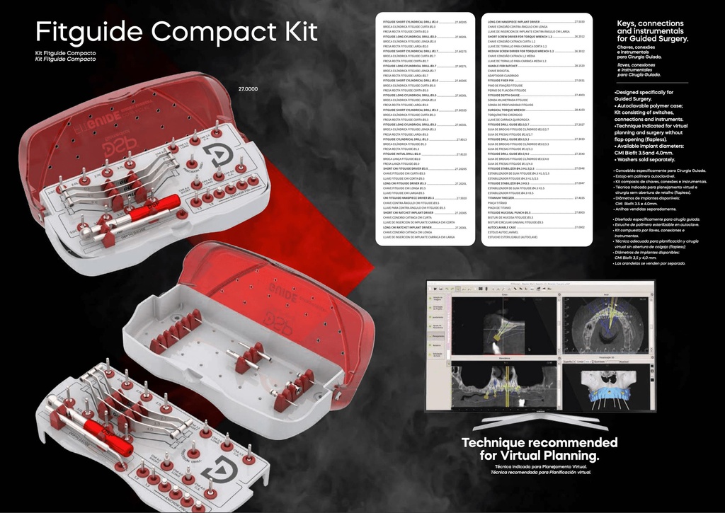 Kit Quirúrgico para Cirugía Guiada FitGuide DSP