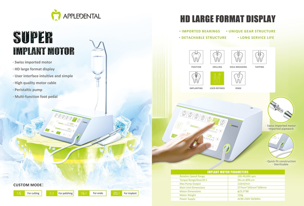 Motor de Implantes Ultra deluxe Appledental