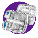 Kit 3+1 Casos Bracket ICeram-P Orthometric