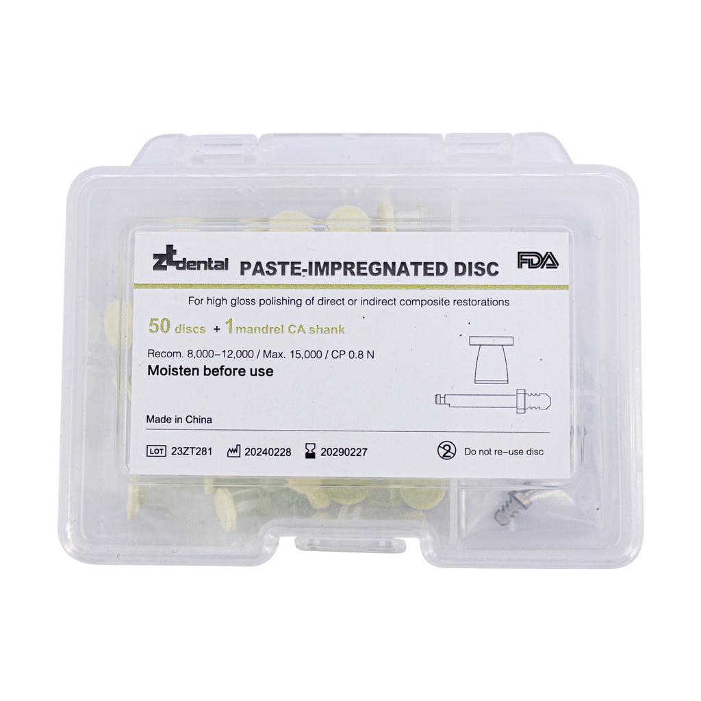 Set Discos con pasta pulido Impregnated Disc  ZT Dental