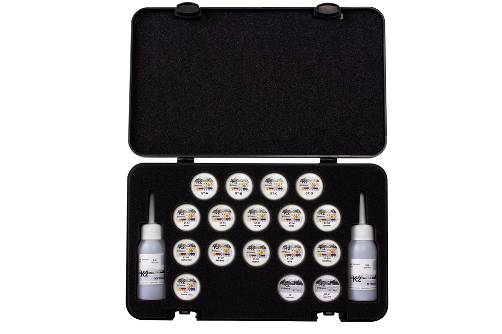 Kit Maquillaje Stain universal K2 MyStains Color Yeti dental