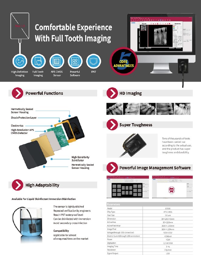 Radiovisiógrafo Sensor intraoral DS530 Youjoy