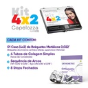 Kit 4x3 Brackets Metálicos (B+T+A+S) Capelozza System Orthometric