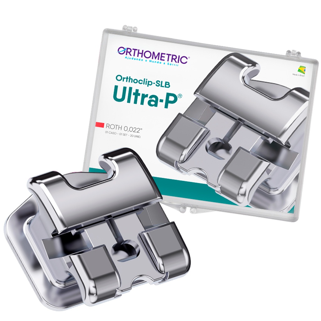 Brackets Autoligado OrthoClip SLB Ultra-P Orthometric