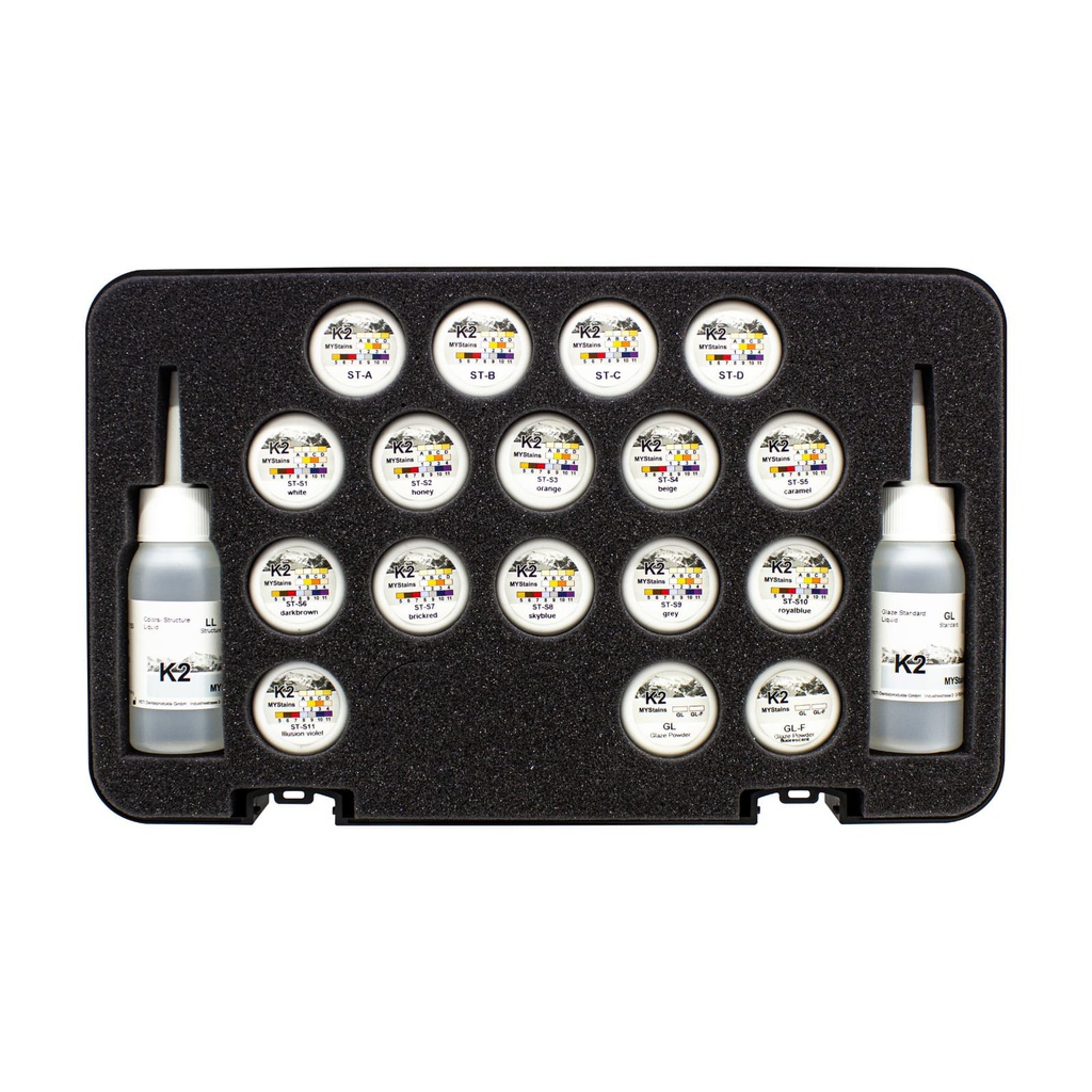 Kit Maquillaje Stain universal K2 MyStains Color Yeti dental