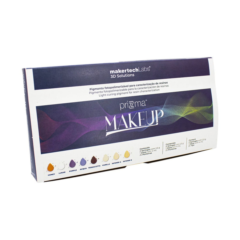 Kit Maquillaje para resinas 3D MakeUp Prizma 3D Makertech Maquira Group