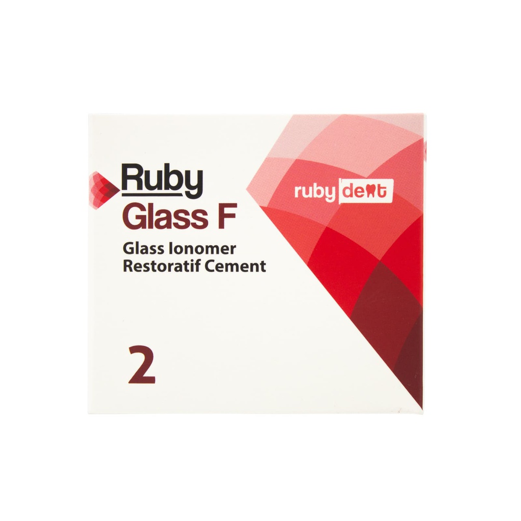 Ionómero de vidrio restauración RubyGlass F Incidental