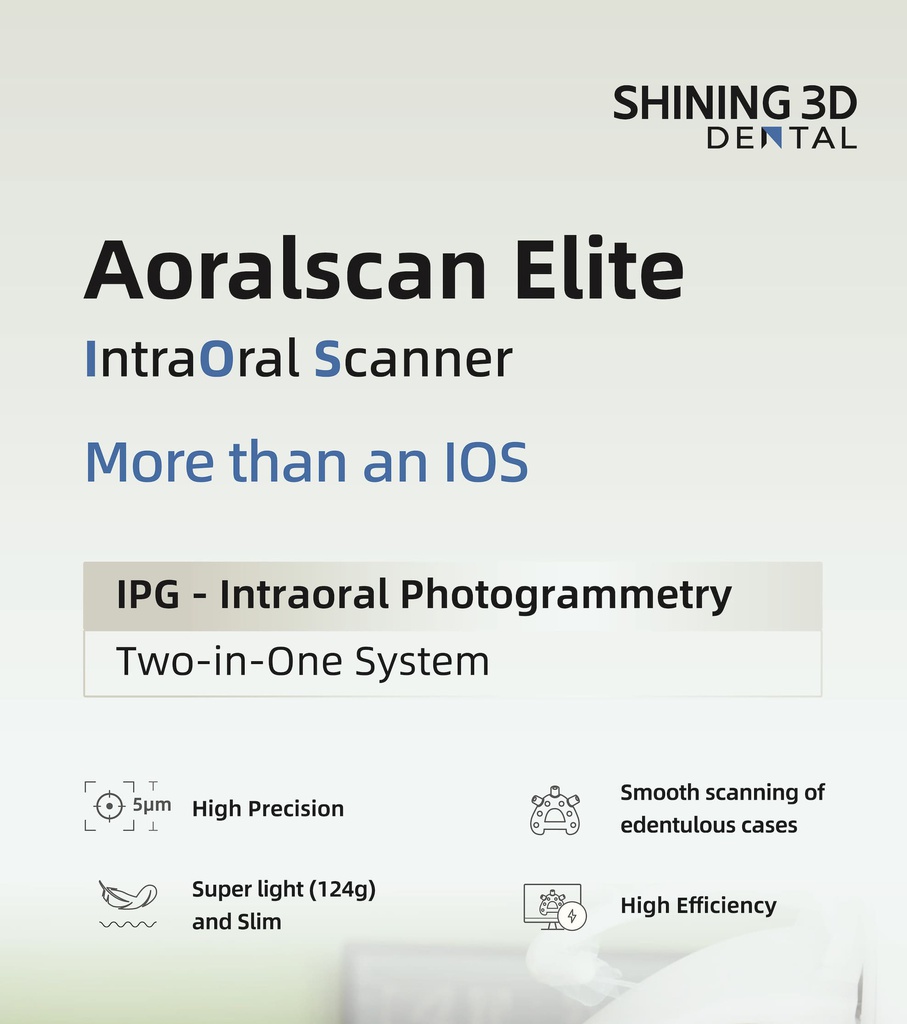 Scanner Intraoral 3D Aoralscan Elite Shining 3D