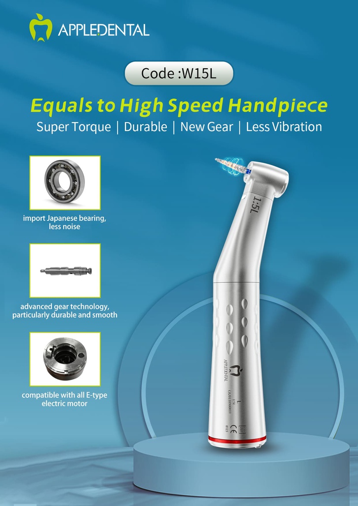 Contrángulo Push led Multiplicador 1:5 L Appledental