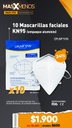 10 Mascarillas faciales KN95 Dr. MFyan Chengda (empaque aluminio)
