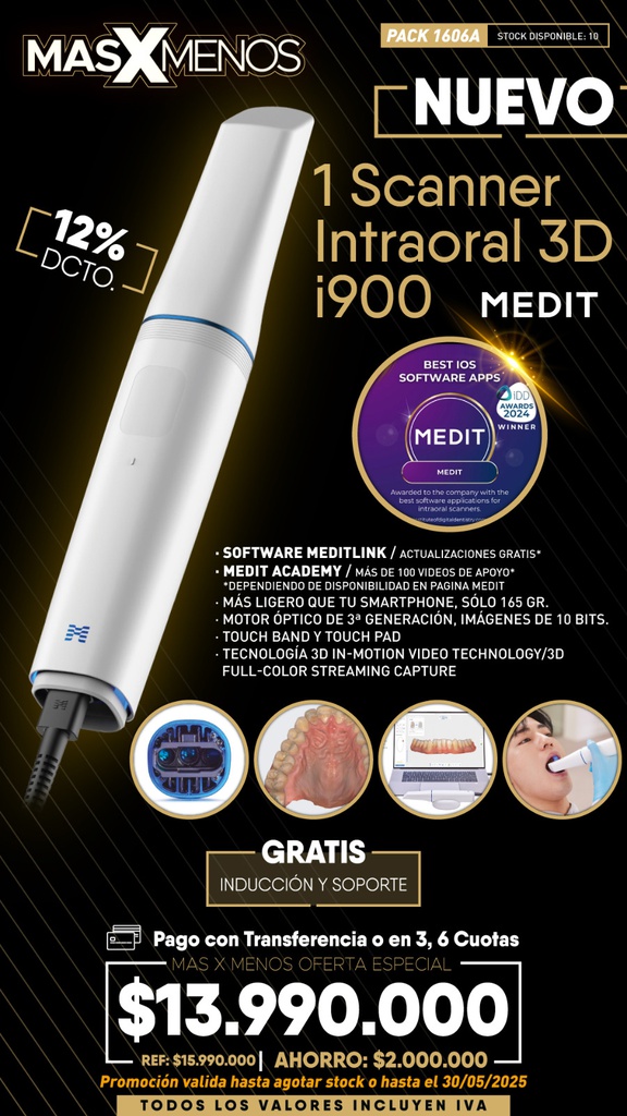 1 Scanner intraoral 3D i900 Medit