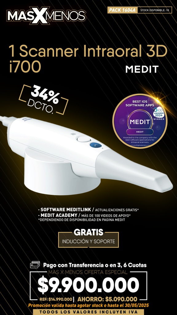 1 Scanner Intraoral 3D i700 Medit