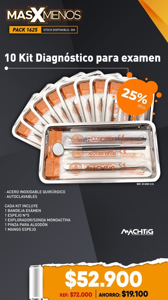 10 Kit Diagnóstico para examen Machtig