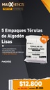 5 Empaques Tórulas de Algodón Lisas Machtig