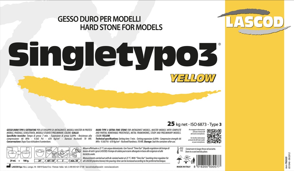 Yeso Tipo III Singletypo3 Lascod