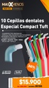 10 Cepillos dentales Especial Compact Tuft Tepe