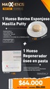 1 Hueso Bovino Esponjoso Masilla Putty Synergy + 1 Hueso Regenerador óseo en pasta Osstion Bioactive