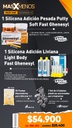 1 Kit Silicona Adición Ghenesyl Putty soft + Light Body Lascod + 1 Set de 6 Cubetas plásticas seccionadas para Implantes Cotisen + 50 Puntas Mezcladoras para Silicona 1:1 ZT dental