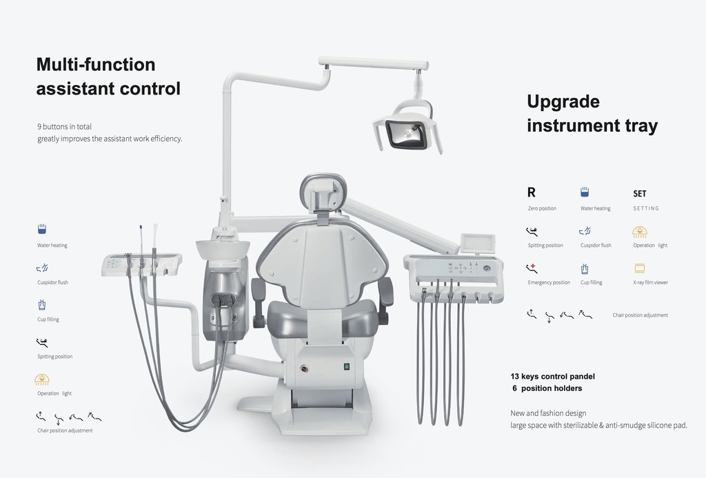 Sillón Dental QL2028iI con taburete Fengdan (caja interna)