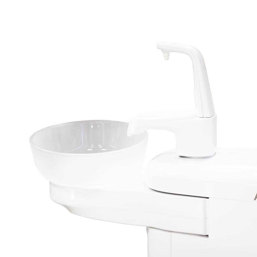 Sillón dental HG Plus 2025 con taburete Anle (estructura blanca)