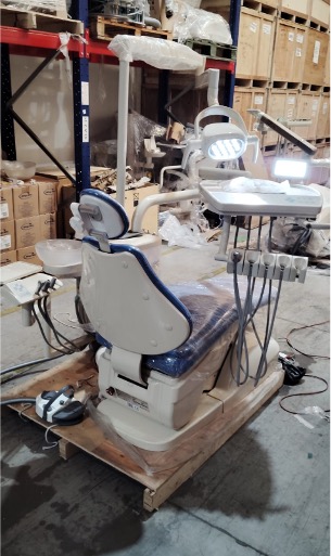 Sillón dental AA con taburete 2° Selección Anle (estructura beige)