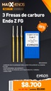 3 Fresas de carburo Endo Z FG Ehros