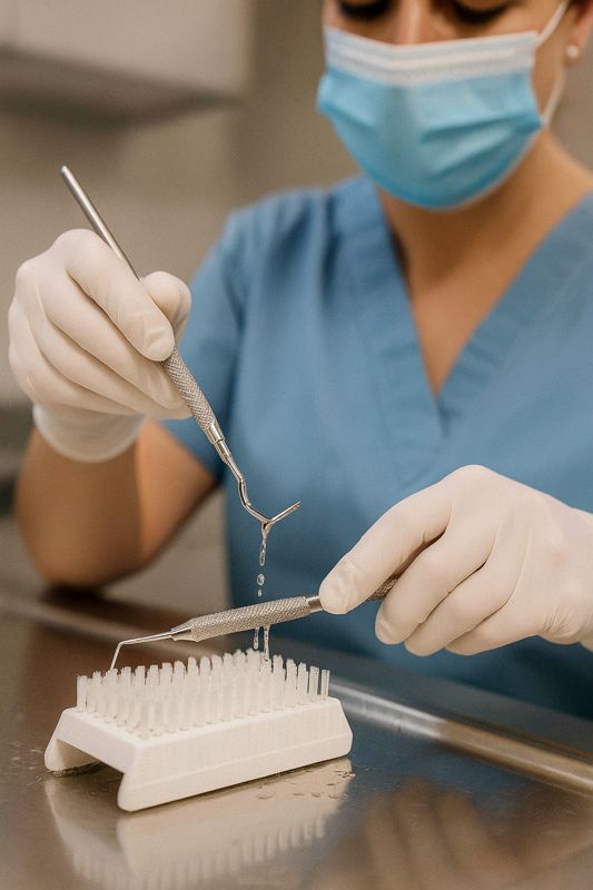 Escobilla Cepillo quirúrgico limpia instrumental de silicona Coticen