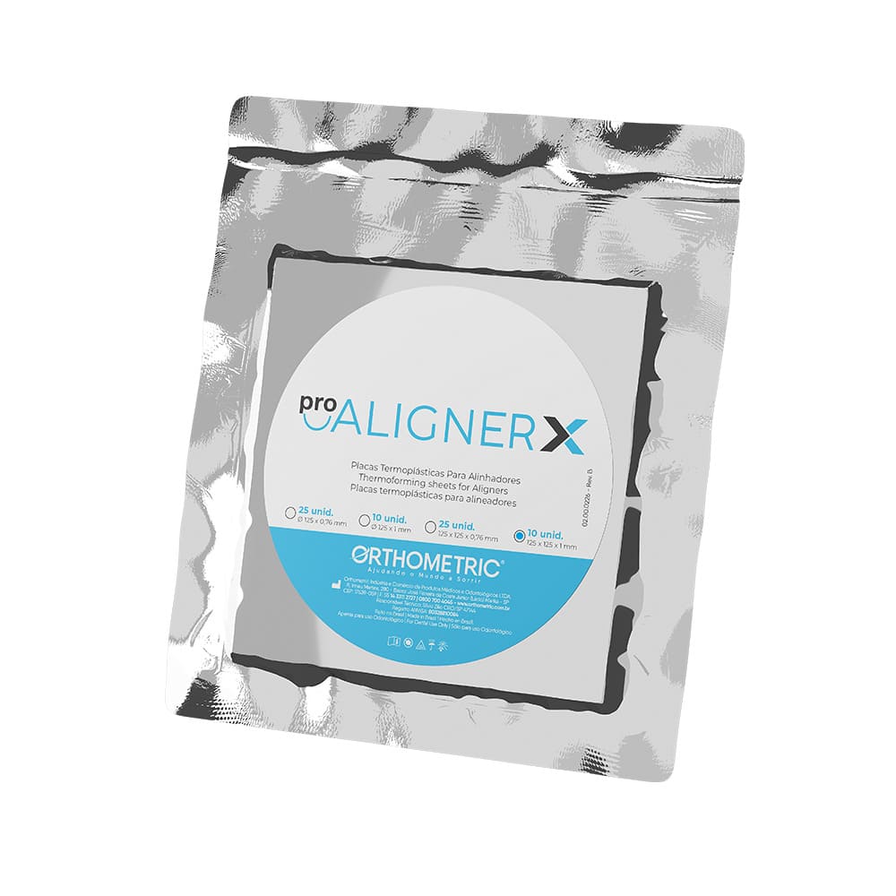 Placas láminas termoformables para Alineadores PETG Pro-AlignerX cuadrada 1 mm Orthometric